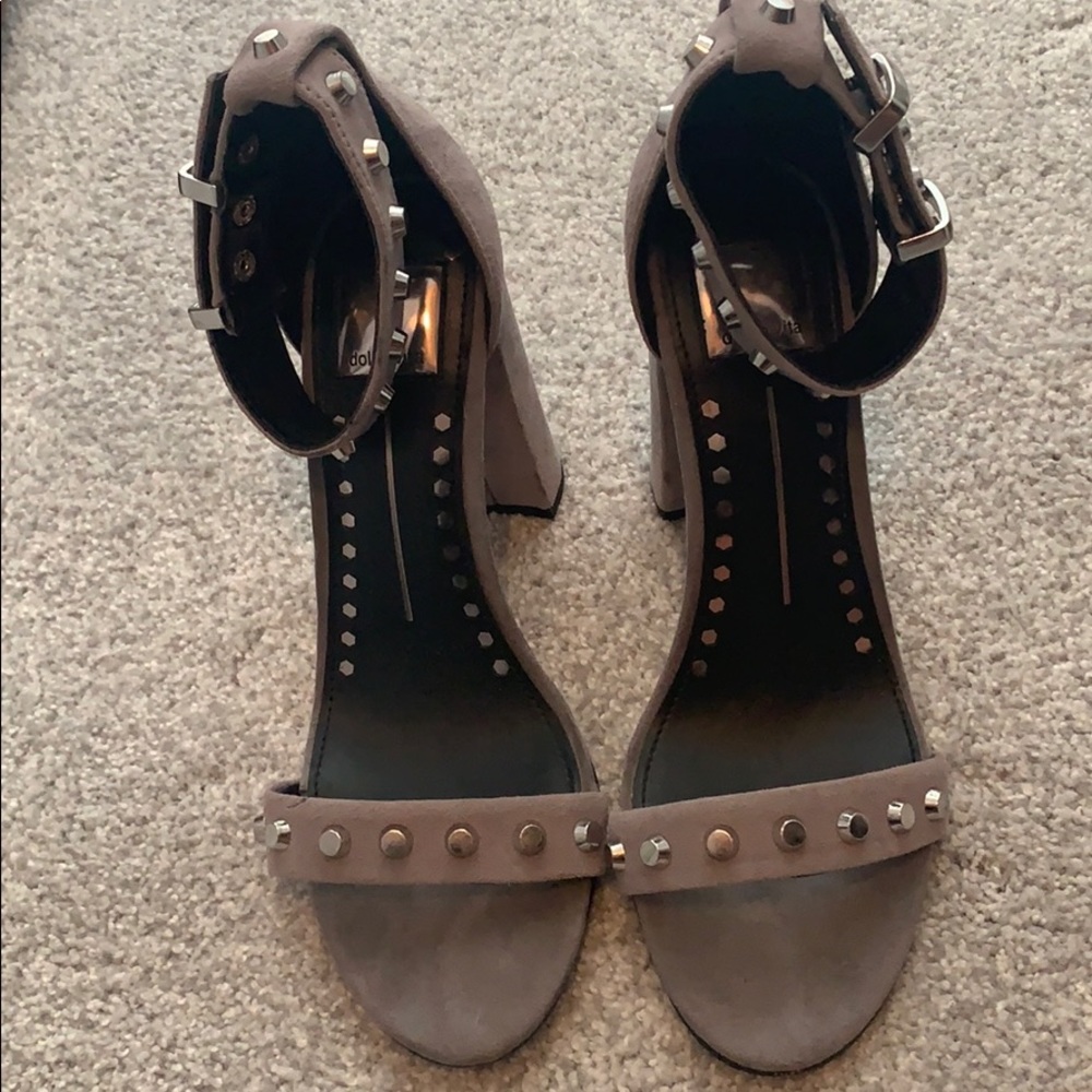 Dolce Vita studded gray heels